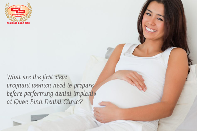 It is necessary to prepare the first steps of the process of dental implant while pregnant