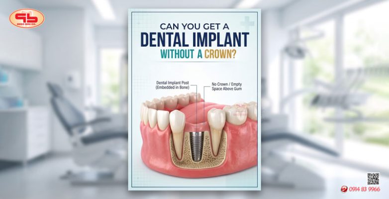 Can you get a dental implant without a crown