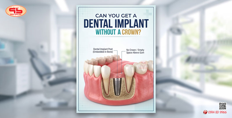 Can you get a dental implant without a crown